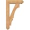 Ekena Millwork Balboa Arts and Crafts Smooth Bracket w/ Offset Brace, Western Red Cedar, 5 1/2"W x 18"D x 30"H BKT0604X18X30BOA03SWR - alternate 4